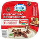 mila Gusto+Gusto Yogurt Bianco vaniglia + Choco Wafer Napolitaner 150 g